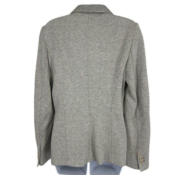Zara Basic Womens Heather Gray Blazer Jacket With Pockets & Button Front Size M - Picture 5 of 14